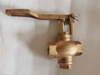 Bronze self - closing cleaning valve