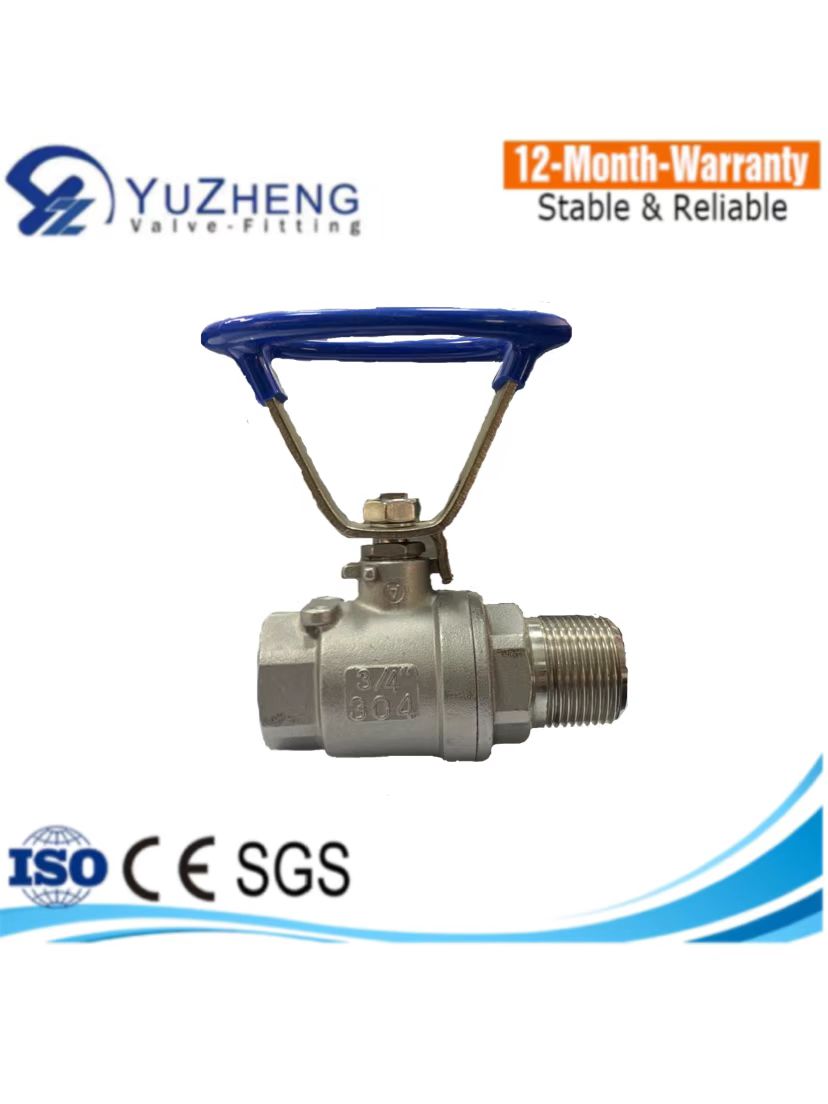 M/F Thread 2PC Ball Valve with Oval Handle