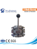 Stainless Steel Three Piece Welded Butterfly Valve
