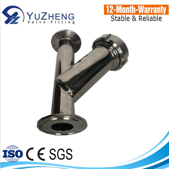 Sanitary Y-strainer with Clamp End