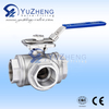 3Way Stainless Steel Ball Valve with Mounting Pad New Type