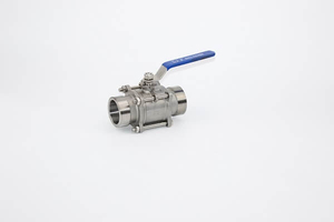 3PC Stainless Steel Male Thread Ball Valve