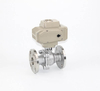 2PC Stainless Steel Ball Valve Flanged End With Pneumatic Actuator